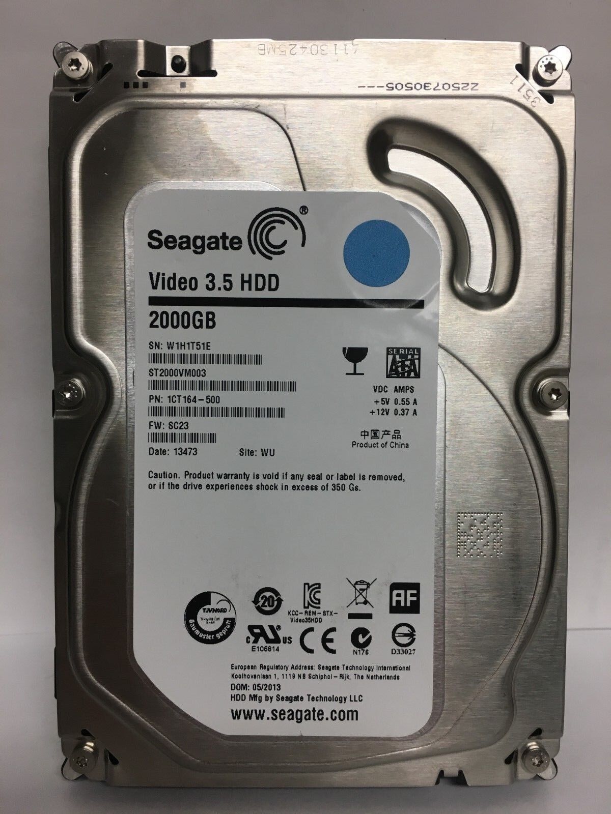 Seagate Video ST2000VM003 2TB 5900RPM 64MB  SATA 6.0Gb/s 3.5" CCTV DVR security