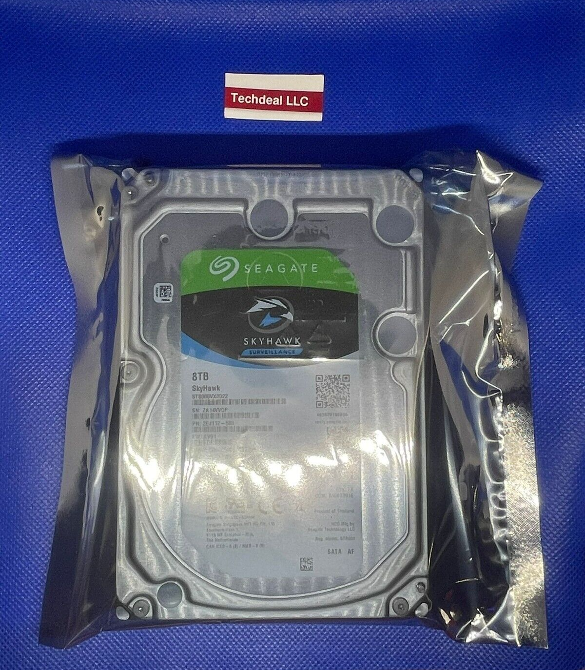 Seagate SkyHawk ST8000VX0022 8TB 3.5" 6Gb/s 256MB 7.2K SATA HDD P/N: 2EJ112-500