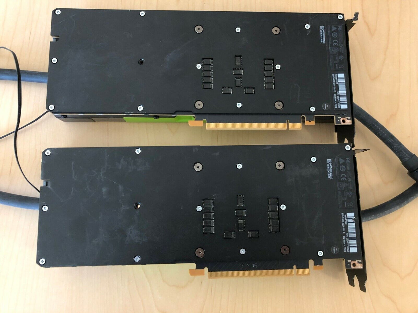 Dual NVIDIA 699-2H400-0201-520 Tesla P100 16GB GPU Accelerator Card Water Cooled