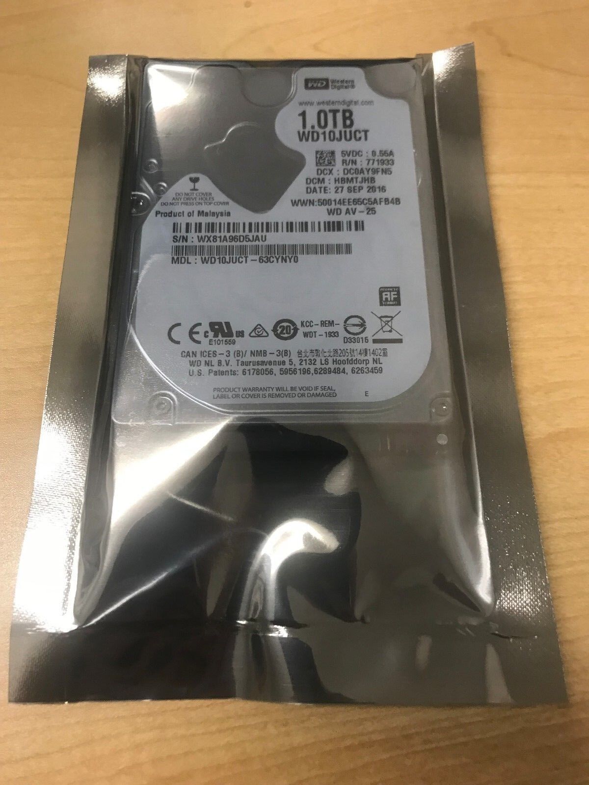 WD AV-25 WD10JUCT 1 TB 2.5" Internal Hard Drive SATA 16MB DVR notebook HDD