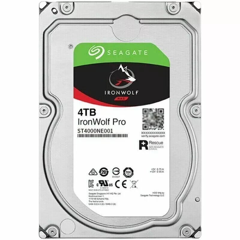 ST4000NE001 Seagate IronWolf Pro NAS 4000GB 7200RPM 128MB 3.5" SATA Hard Drive