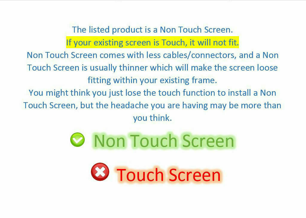 B156XTN07.0 15.6" LED LCD Screen eDP 30PIN
