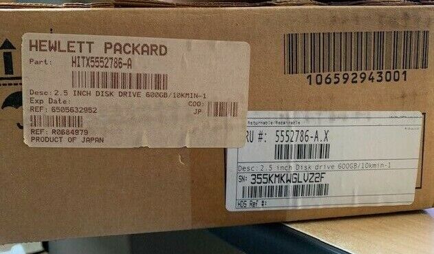 HITACHI - HITX5552786-A (5552786-A....) - SPS-DISK DRIVE (2.5 IN/600GB/10KMIN-1)
