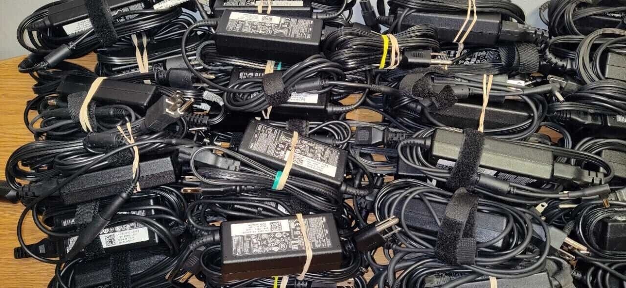 *LOT OF 10* GENUINE Dell 19.5V AC Adapter 4.5MM 3050 5050 7040 9020 MGJN9 0G6J41