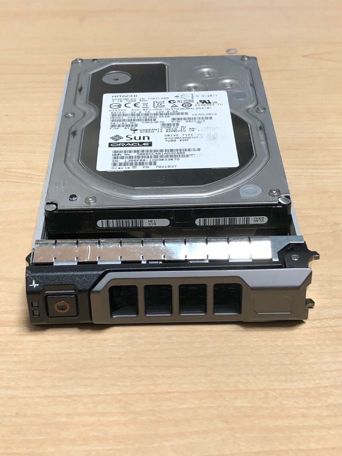 3TB 7.2K SAS 3.5" Hard Drive Fits Dell Server T710 R510 R720 R710 Hot Swap 6Gb/s