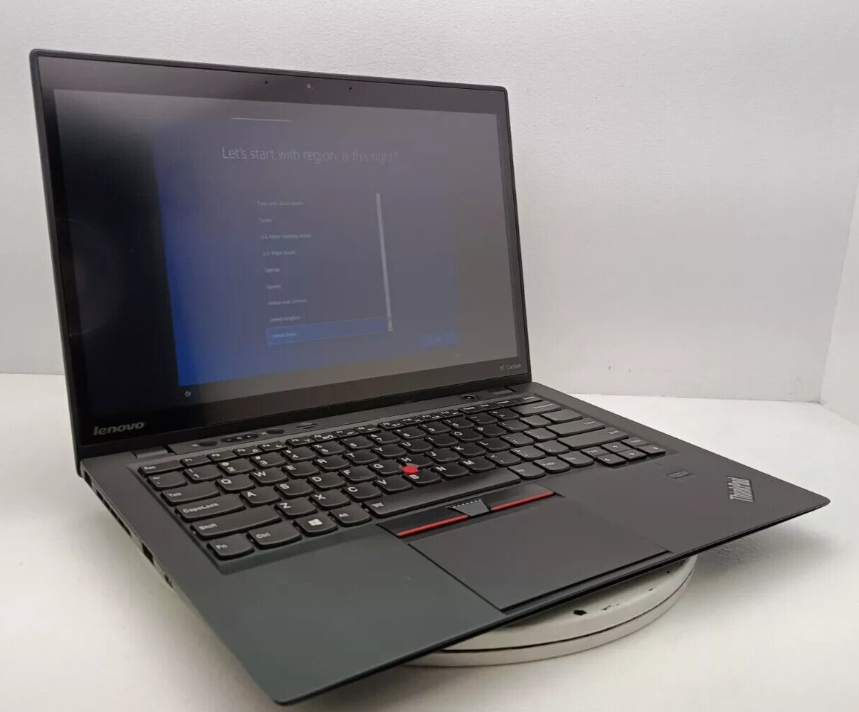 Lenovo ThinkPad X1 Carbon 1st Gen Laptop i7 2.50GHz 8GB RAM 512GB SSD Win11