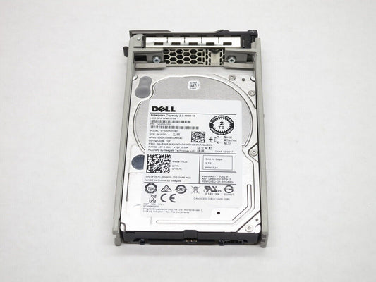 Dell 2TB 2.5" 12G 7.2k SAS SFF Hard Drive HDD In 13th/14th Series Caddy FVX7C