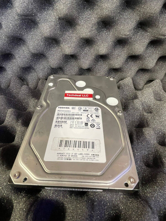 Toshiba 3.5" HARD DRIVE  MG04SCA40EA HDEPF22GDA51 4TB 7200rpm 128MB Desktop SAS